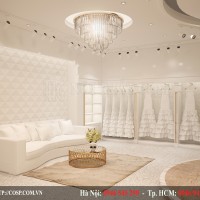 Thiết kế shop áo vest – váy cưới White Peony Luxury